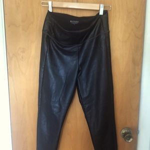 Athleta faux leather high waist leggings